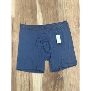 NWT Hanes Men's SuperSoft Boxer Briefs Blue Size XL